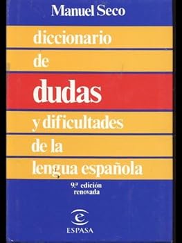 Paperback DICCIONARIO DE DUDAS Y DIFICULTADES DE LA LENGUA ESPANOLA [Spanish] Book