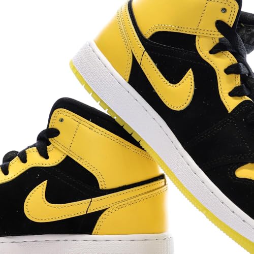 Baskets Nike Air Force 1 junior chaussures mode noir jaune