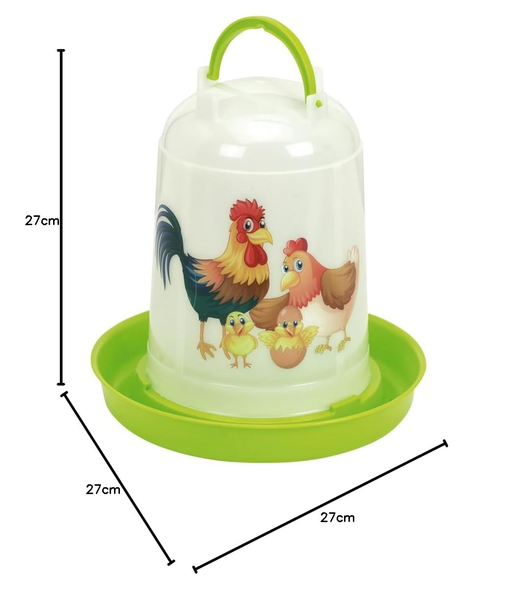 Nobby Happy Abreuvoir en Plastique pour volaille 5 l Ø 27 x 27 cm