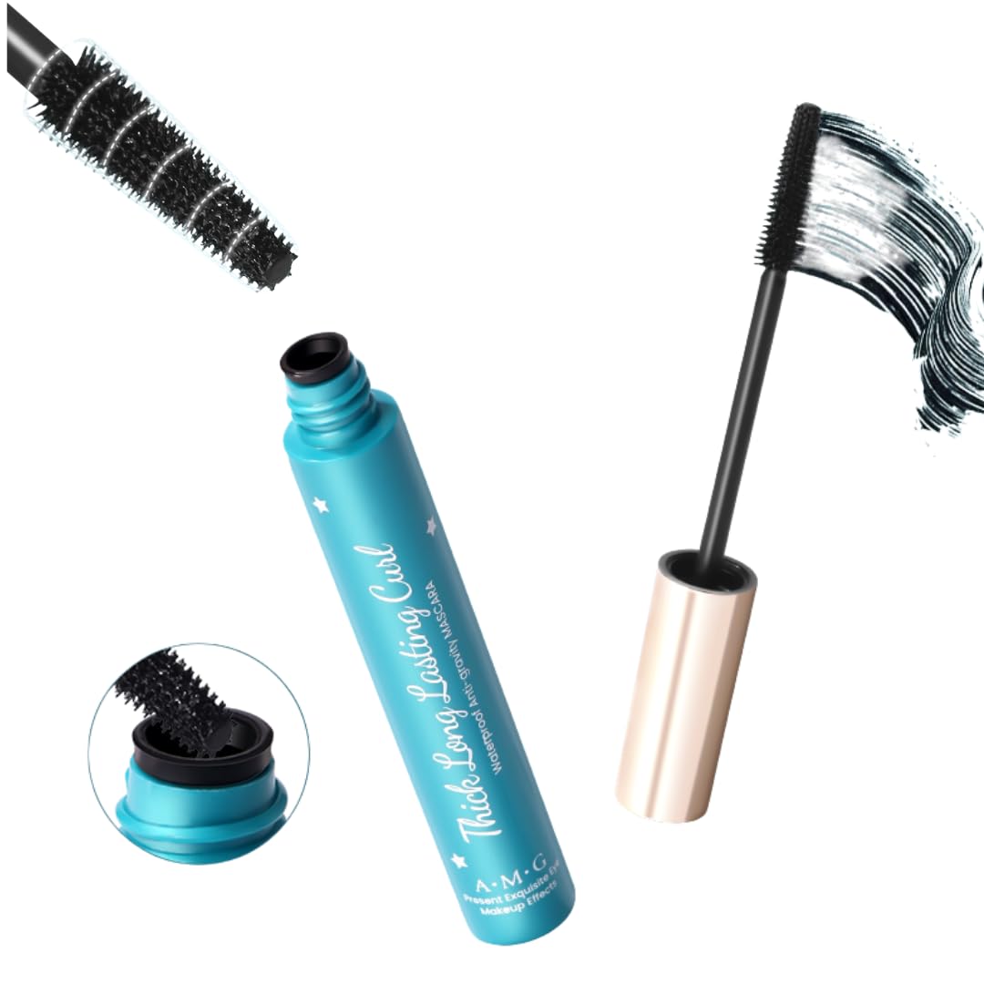 Rímel de pestañas postizas, antigravedad, volumen y longitud impermeable, maquillaje de belleza de larga duración, rizador negro, realzador de pestañas de ojos, rizado y sin aglomeración, máscara de 9
