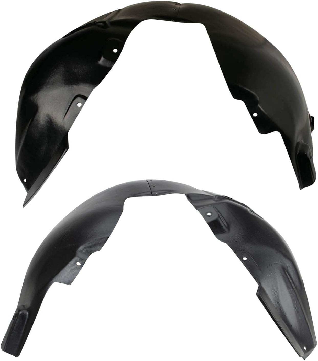 TRQ Front Inner Fender Liner Set Compatible with 2013-2016 Dodge Dart