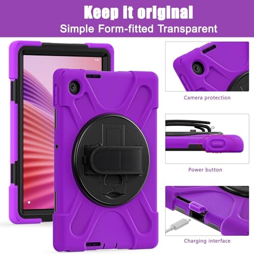 Funda para Lenovo Tab S10 con protector de pantalla y diseño híbrido robusto 2