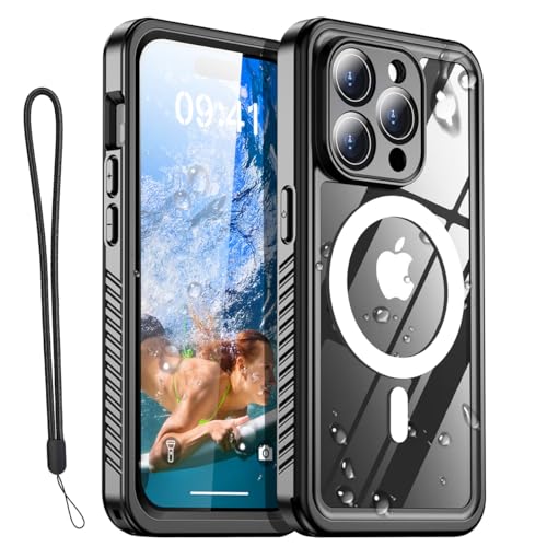 AICase iPhone 13 Pro Max Case Waterproof with MagSafe Clear Snowproof Dustproof and Shockproof IP68 Certified Full Body 360 Protection Fully Sealed Underwater Cover for iPhone 13 Pro Max 6.7