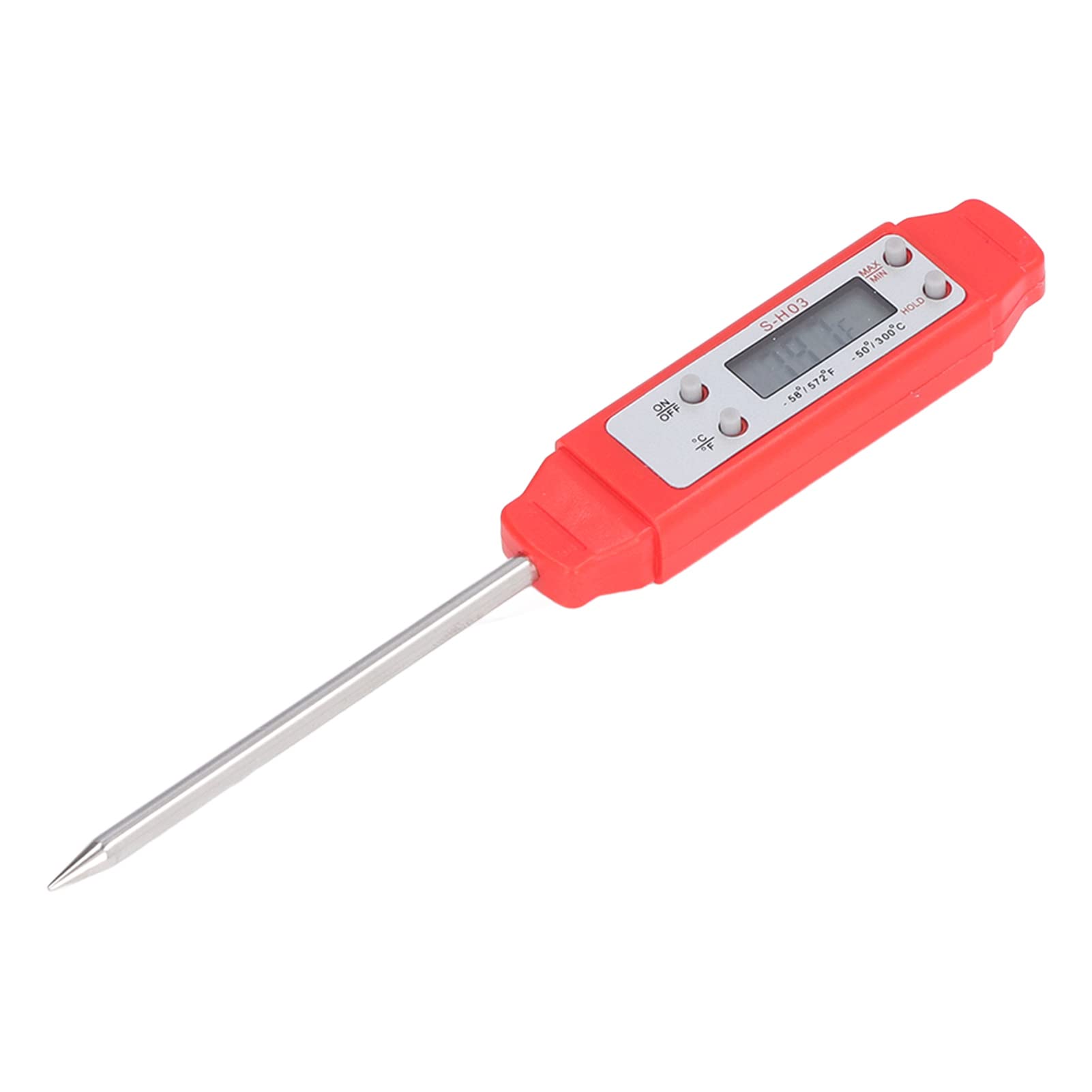 Digital Food Thermometer, Digital Food Thermometer Automatic Calibration Pen High Accuracy Electronic Pocket Thermometer Yellow for Home Use,