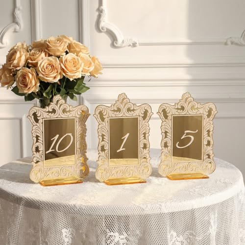 AceOrbit 10 Pcs Baroque Lace Border Wedding Table...