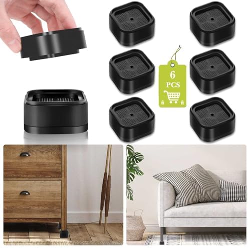 Furniture Risers, Adjustable Bed Risers Heavy Duty For Table Desk Couch Chair Sofa Cabinet Bed Legs Dorm Square Stackable Bed Raisers Blocks Lift Height