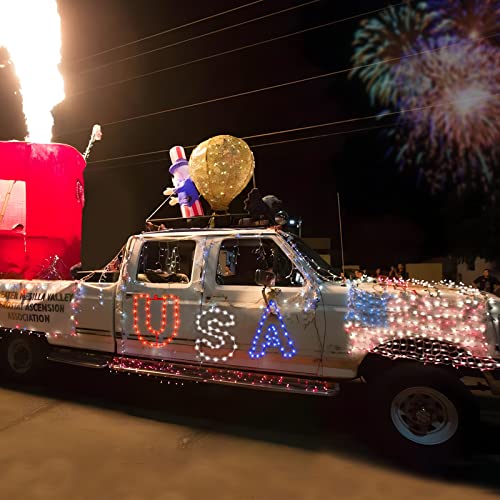 Lyubasa 3 Pack 4Th Of July Window Lights Decorations,Battery Powered Red White And Blue Usa Lighted American Flag Led Suction Cup For Fourth Of July, Memorial Day, Patriotic Home Indoor Outdoor Decor #TOP5