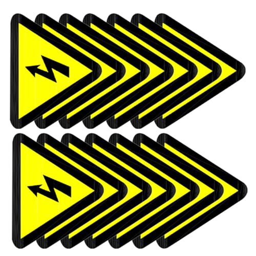 Autocollants d'avertissement électrique adhésifs pour panneau et matériel