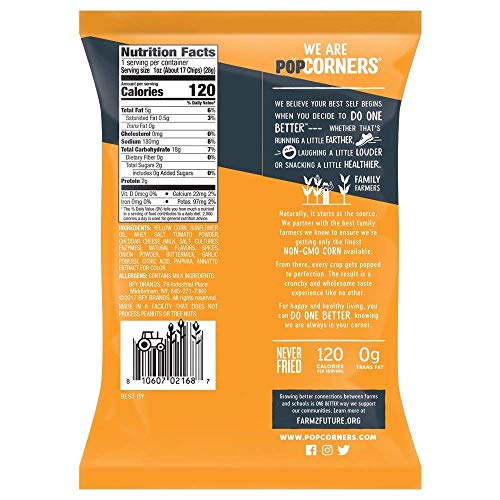 PopCorners Crunchy PoppedCorn Snack Spicy Queso 5 Oz