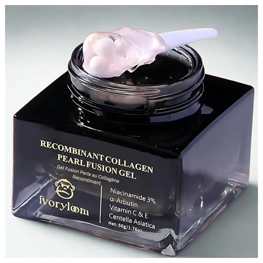 ivory loom Adaptive Hydration Pearl Fusion Gel | Recombinant Collagen, Niacinamide, Alpha-Arbutin, Vitamin C & E | Next-Level Hydration, Zero Greasiness | For All Skin Types | 50g (1.76 oz)