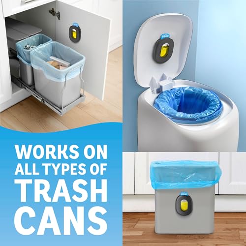 Febreze Trash Odor Fighter, Trash Can Air Freshener, Stick-On Deodorizer for Garbage Cans, Diaper Pails, Works with Scented Trash Bags, Fresh Lemon and Linen & Sky Scents, 8 Refills - image 5