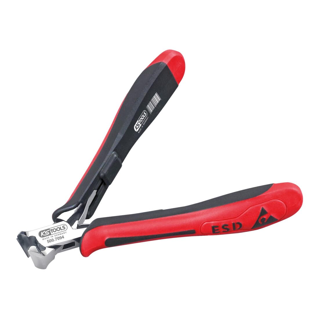 KS Tools 500.7094 Mini alicate de corte oblicuo ESD, 120 mm