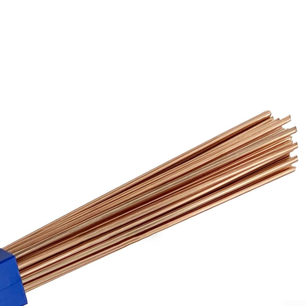 Asta per saldatura in rame fosforoso L201, filo argentato per brasatura per tubi in rame AC e frigorifero, non richiede flusso, confezione da 1 kg (1,5 mm)