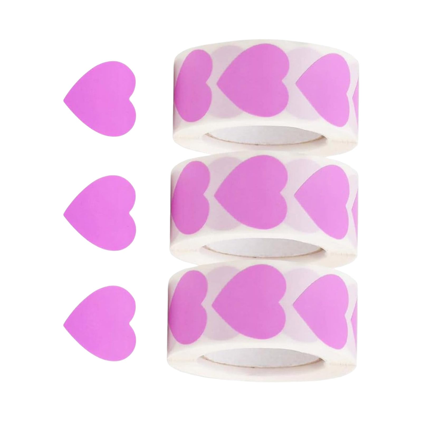1500Pcs Love Heart Sticker Wrapping Labels 25mm Sealing Sticker for Envelopes Present Box Valentines Cards Candy Bag Wrapping