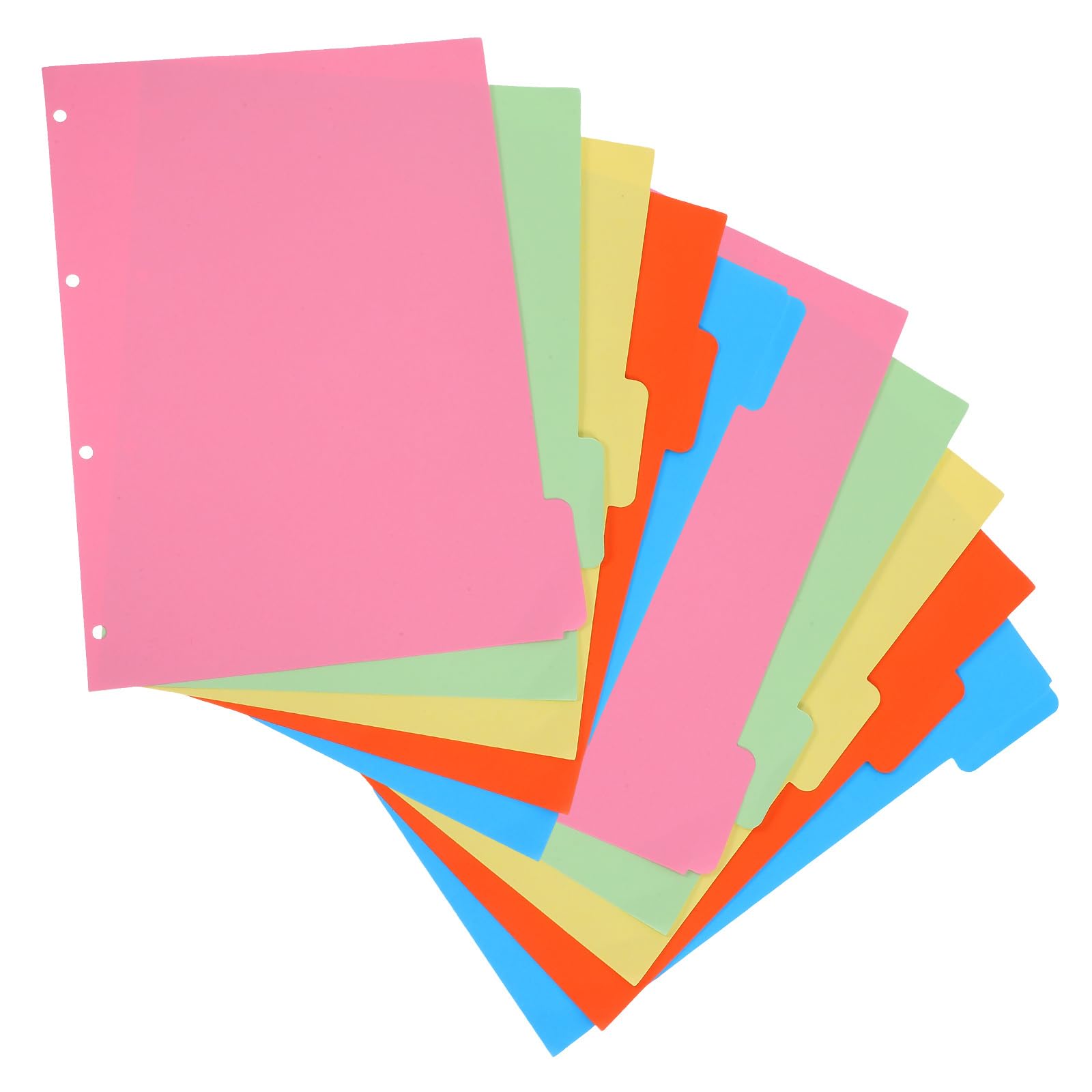 Intercalaires de Papier Colorés pour Cahier, 10 Lots, Pages de Séparation