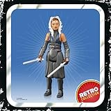 Star Wars Hasbro Retro Collection Ahsoka Tano Toy 9.5 cm-Scale The Mandalorian Collectible Action Figure, Toys for Kids Ages 4 and Up, Multicolor, F4459 - Image 2