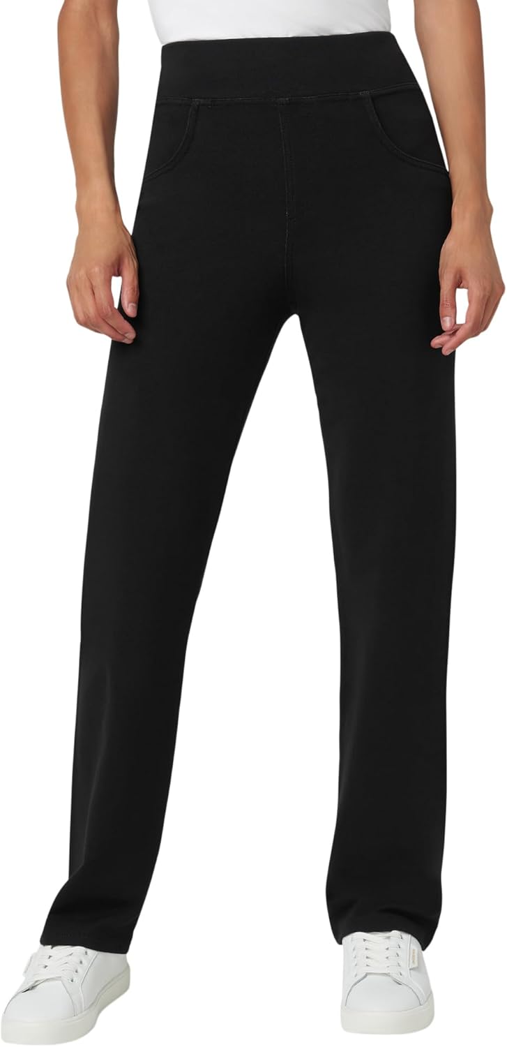 HUE Women’s Super Soft Stretch High Rise Denim Leggings, No Side Seams HUE Women’s Super Soft Stretch High Rise Denim Leggings, No Side Seams