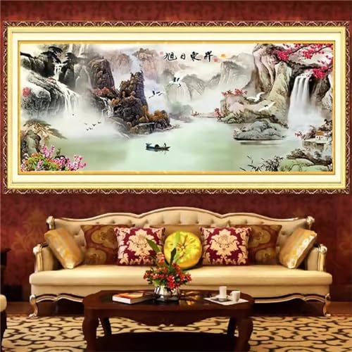 Broderie Diamant Grand Format 90x210cm contre le Stress - Kit Complet 5D DIY