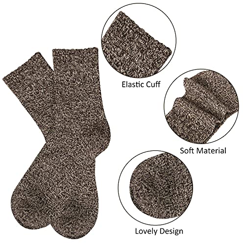Image of Loritta Wool Socks for Women, Winter Warm Hiking Boot Socks Gifts
