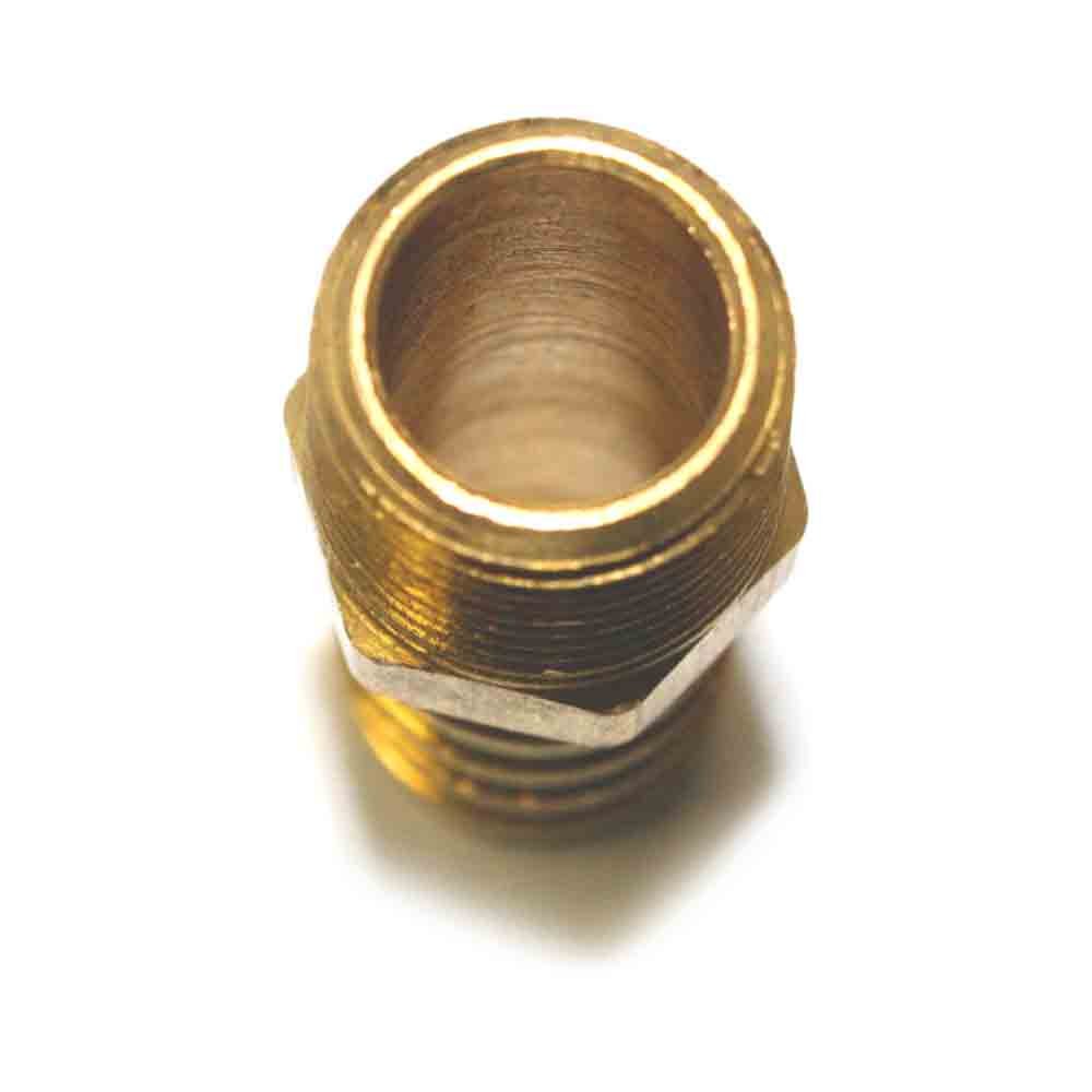 Interstate Pneumatics FM68-5 Brass Hose Barb Fitting, Connector, 5/8 Inch Barb X 3/8 Inch NPT Male End