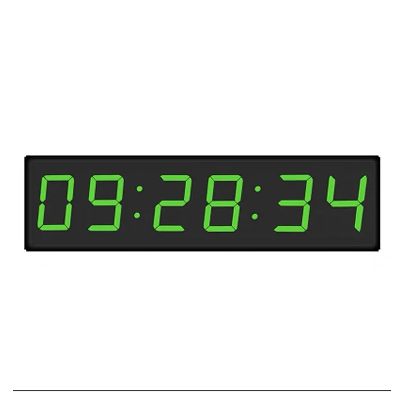 Large Big Digital LED Wall Clock, Countdown Timer With Stopwatch, Alarm, 4 Inch(Green)