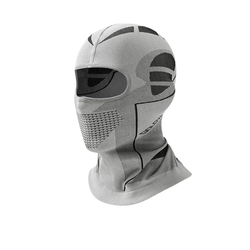 LZM-DIEWLEI Cold Weather Balaclava Ski Mask Thermal Polar Fleece Men Women Winter Neck Gaiter Ski Motorcycle (Grey)