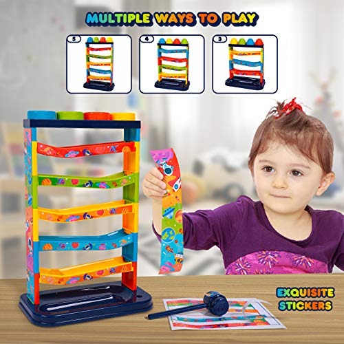 rolimate Hammering Pounding Toys, Super Durable hammering Balls - Fine Motor Skills Educational STEM Developmental Toys, Best Birthday Gifts for 3 4 5+ Year Old Boys and Girls - Thumbnail 5