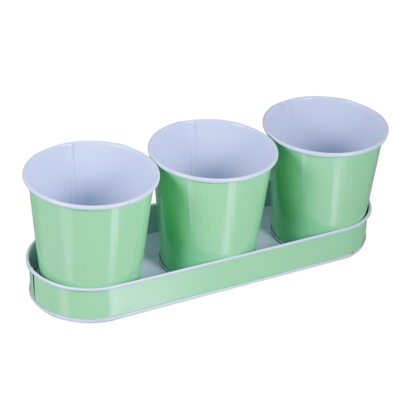 YARNOW 3pcs Tin Bucket Set Pots for Indoor Plants Indoor Basil Planter Galvanized Buckets Succulent Plant Pot Farmhouse Flower Pot Indoor Plant Pot Bucket Flower Bucket Cactus Iron