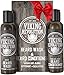 Viking Revolution Beard Care Set with Argan & Jojoba Oils - Softens, Smooths & Nourishes Facial Hair Growth - Peppermint and Eucalyptus Scented Wash & Conditioner (5 oz)