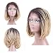 HAIR WAY Box Braided Wigs Bob Lace Front Wig for Black Women Dark Brown to Blond Glueless Short Bob Braided Lace Wig with Baby Hair for Daily Wear Half Hand Tied 12inches #4/613