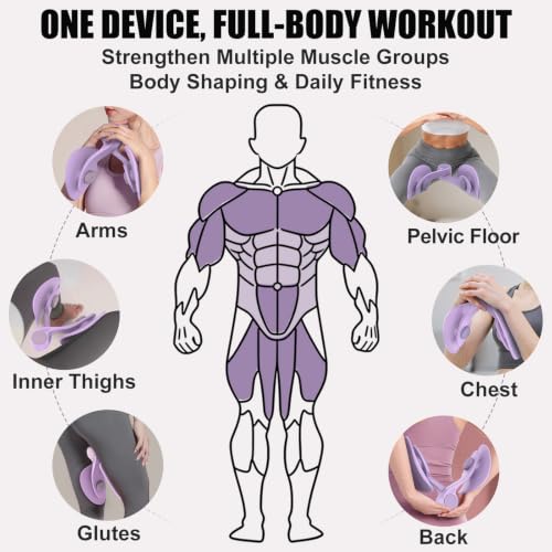Pelvic Floor Exercise Devices 35lb Resistance Kegel Thigh Trainer with Band - Image 5
