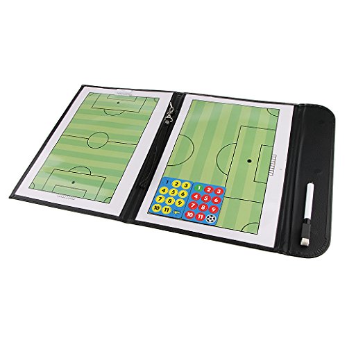 Fancyes Pasta de Tabuleiro de Táticas de Treinamento de Futebol E Futebol + Caneta + Clipe