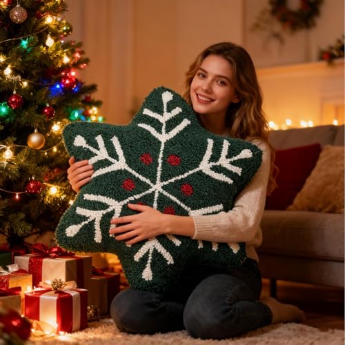 Housse de coussin de Noël mignonne pour déco canapé de salon - 4