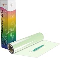 Vista 36 de HTVRONT Rollo de Vinilo de Transferencia de Calor - 12" x 4 pies Vinilo HTV Negro para Camisetas, Vinilo Negro de Planchar para Todas las Máquinas