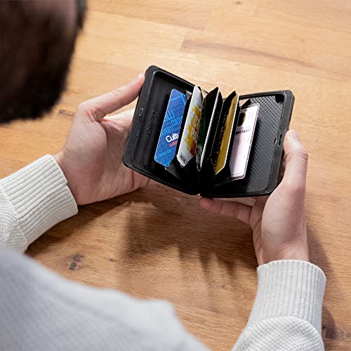 Image of OGON -DESIGNS- Aluminum wallet, Large capacity with metal lock, RFID Protection against fraud and demagnetization, Smart Case OSLO Large model
