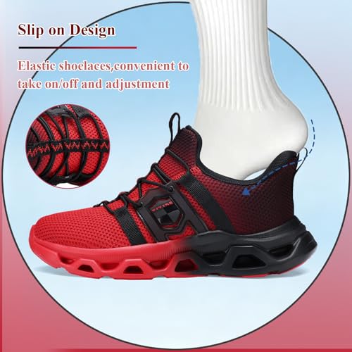 Image of VITUOFLY Boys Girls Sneakers Kids Mesh Lightweight Running Tennis Shoes