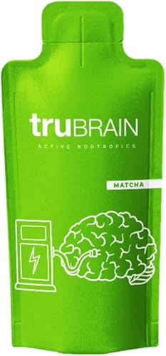 Miniatura 5 de TruBrain Bebidas  Alimento cerebral nootrópico diseñado por neurocientíficos para aumentar la producción mental y mejorar la memoria, suplemento