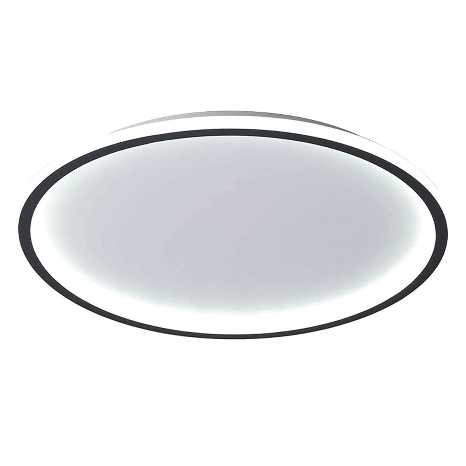 DUddTTW Circular Ceiling Light Fixture Dimmable Ceiling Lamp LED Flush Mount Lighting Halo Shape Close to Ceiling Light Hallway Chandelier(Nero)