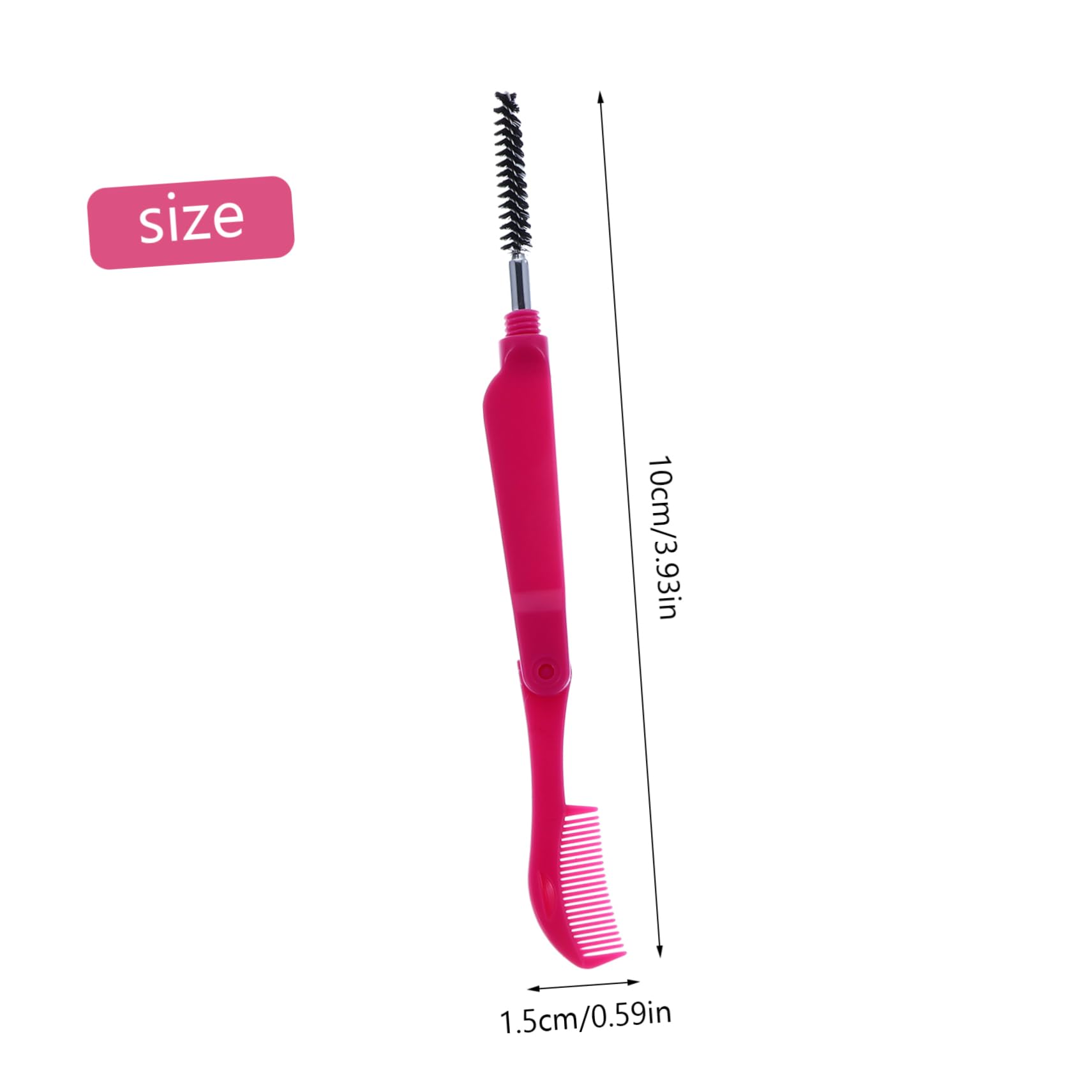 HONMEET 6pcs Folding Eyelash Combs Professional Makeup Tool for Lash Brow Separation Random