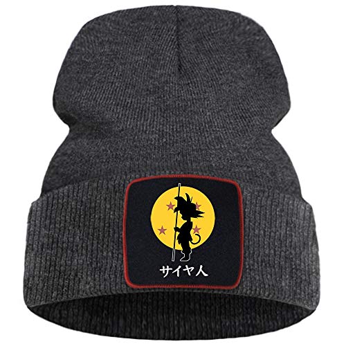 Bonnet tricoté Drôle Dragon Ball Bonnet Tricoté Hommes Anime Rue Bonnet Casquettes Respirant Hip Hop Skullies Chapeau Décontracté Extérieur Chaud Bonnet Chapeaux Cover