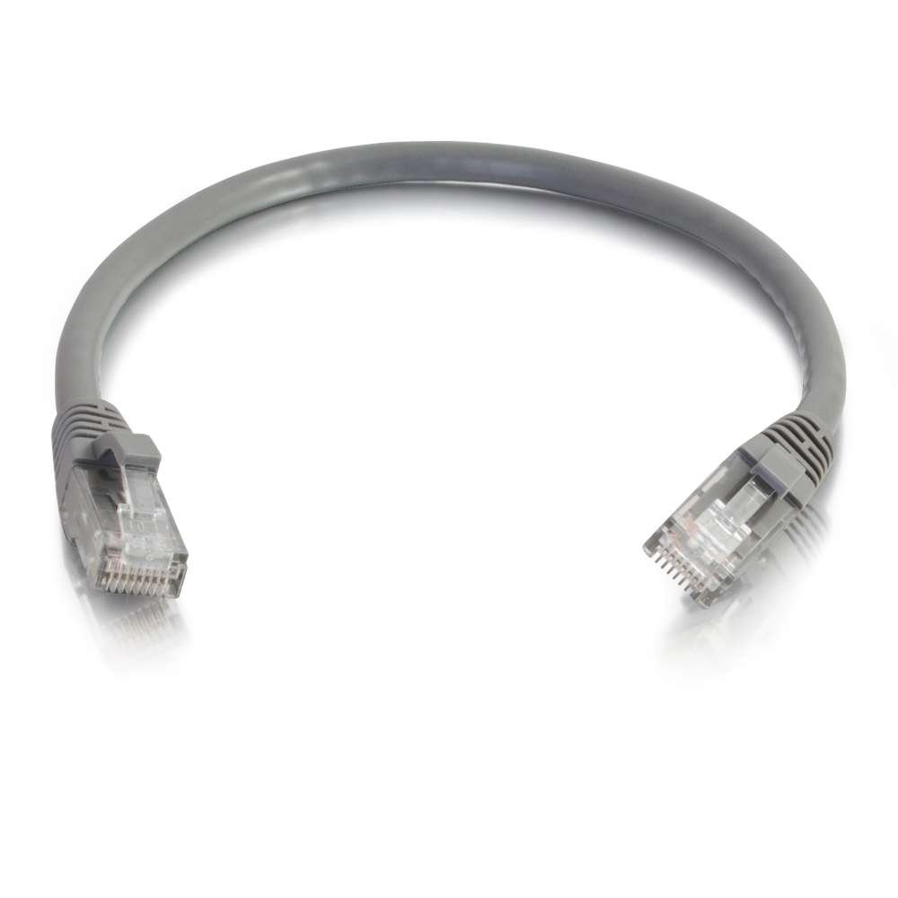 C2G 2M GREY Cat5e Ethernet RJ45 High Speed Network Cable, LAN Lead Cat5e Unshielded PVC UTP Patch Cable