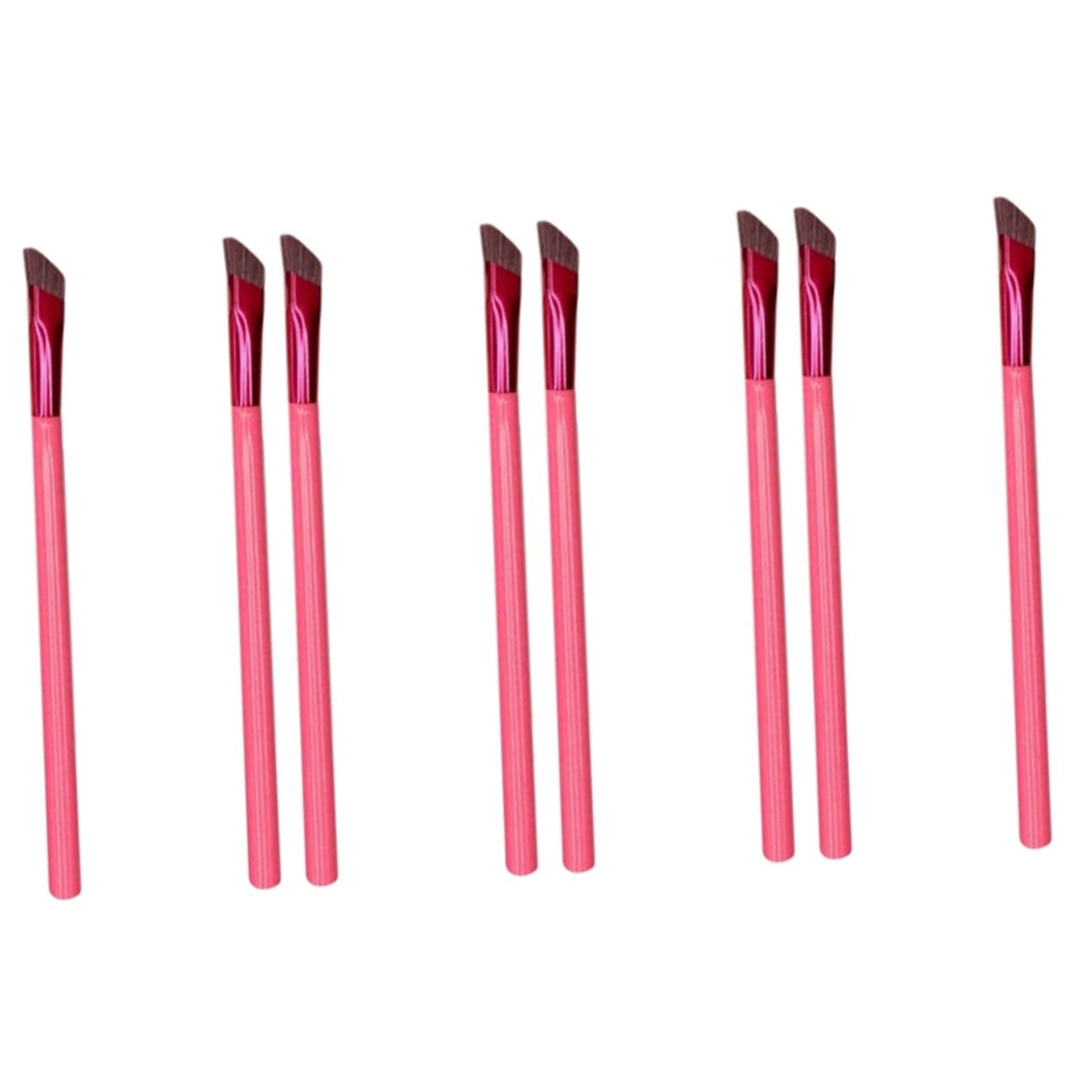 4 Set Di Pennelli Per Sopracciglia Angolati Per Trucco Da Donna Strumento Per Modellare E Riempire Le Sopracciglia 2 Pezzi * 4