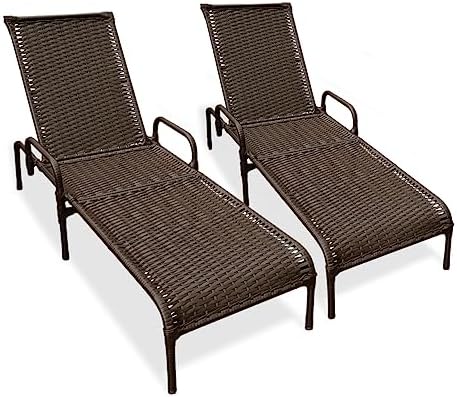 Kit 2 Espreguiçadeiras Catar com Regulagem para Piscina, Área Ext...