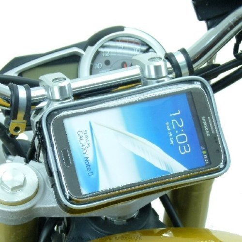 Weather Resistant Galaxy Note 3 Motorcycle Fork Stem Yoke Mount 13.3-14.7mm (SKU 18115)