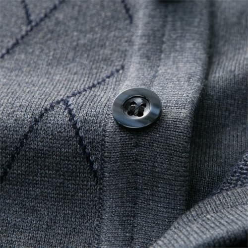 Men Soft Wool Knit Vest Buttons Sleeveless Cardigan V Neck Basic Autumn Winter Argyle Vintage Waistcoat3