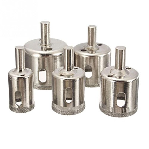 Generic 5Pcs 20 26 30 35 42mm Diamond Coated Core Hole Saw Drill Bit Set Tools for Tiles Marble Glass Cutter Tool Drilling (B0725B5NX6) Amazon Price History, Amazon Price Tracker