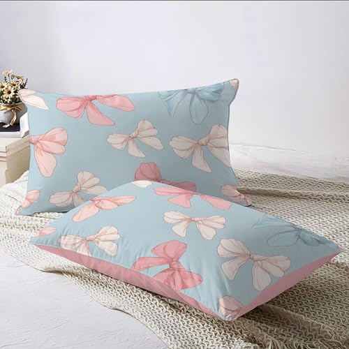 Housse de couette 200x200cm parure de lit réversible microfibre bleu clair - 7