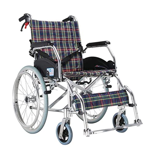 車椅子 折りたたみ式車椅子 軽量、ポータブル自走式車椅子、ハンドブレーキ、調節可能なペダル、快適なポータブル車椅子 高齢者