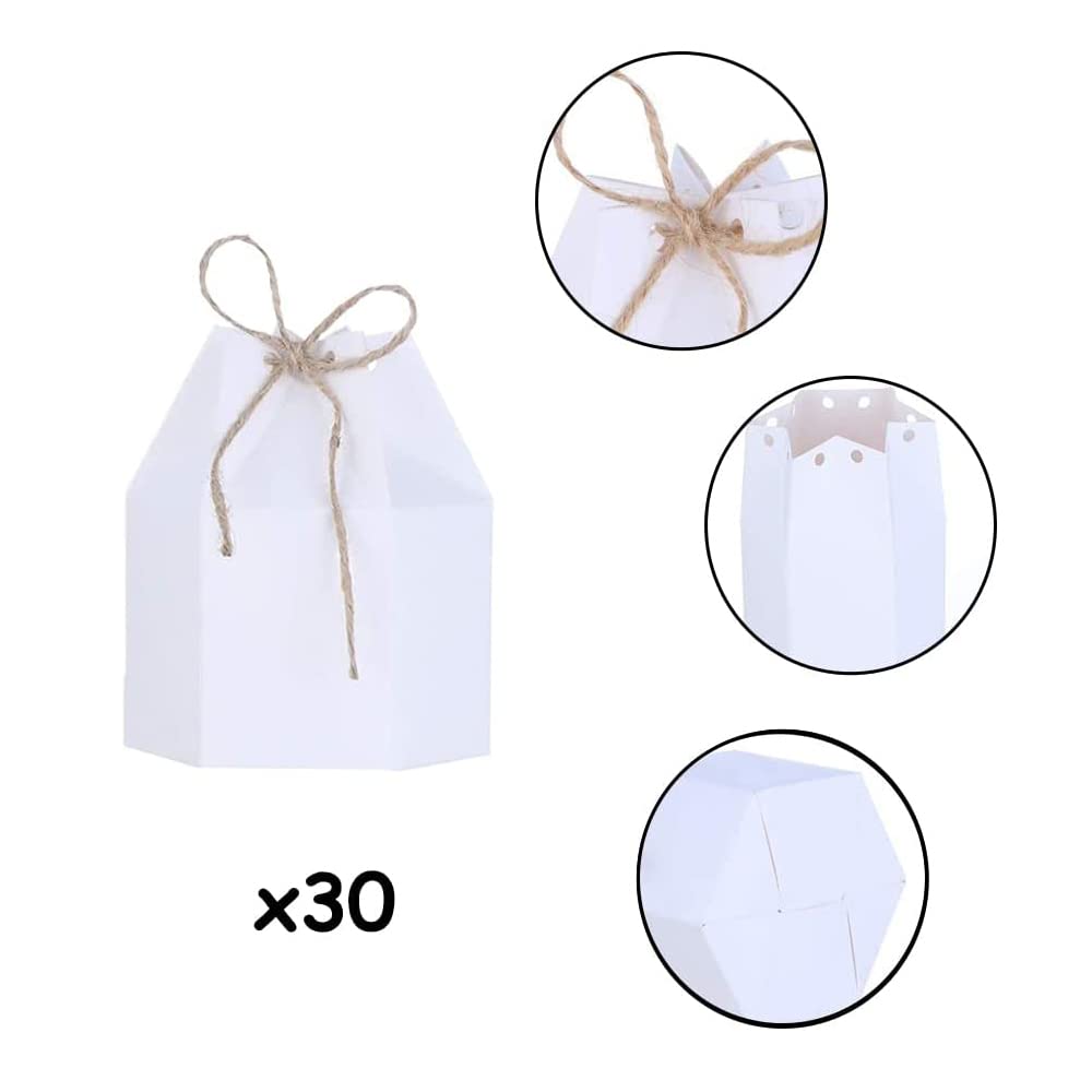 100 Petites Boîtes-cadeaux En Kraft Avec Motif Floral - Pour Bonbons, Bijoux, Petits Objets, Fêtes, Mariages