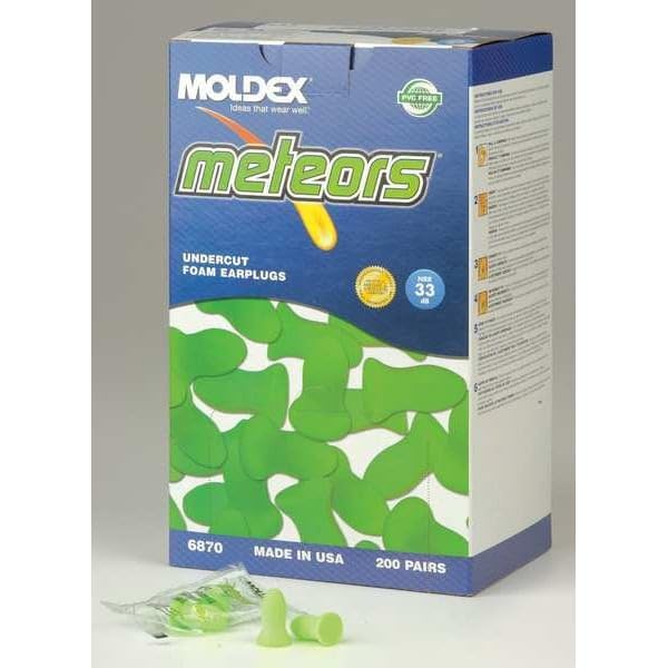 【新品未使用品】MOLDEX METEORS 6870 耳栓 約200個入り Amazon | MOLDEX(モルデックス)メテオ meteors 約200ペア 6870 耳栓